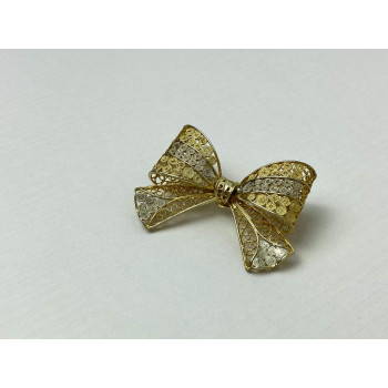 Sky Jewelry Брошь в позолоте *Бантик