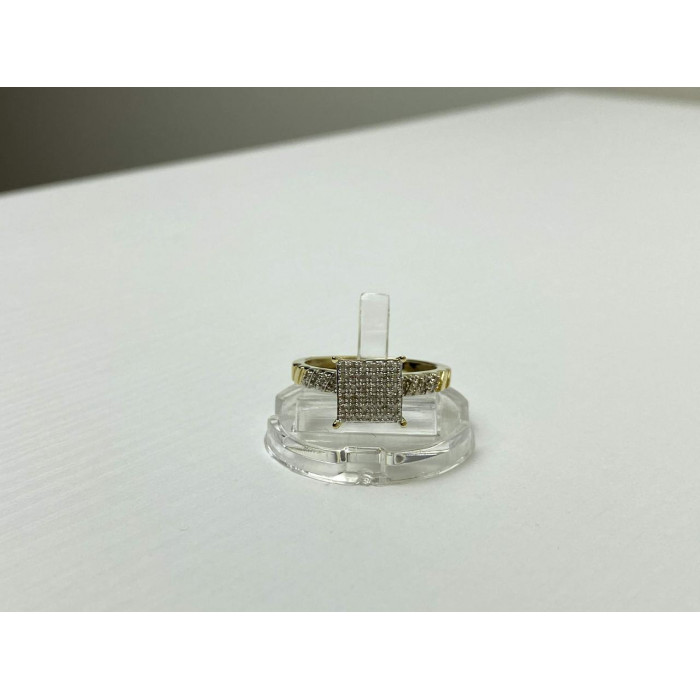 Sky Jewelry Золотое Кольцо 10К (417 проба) с Бриллиантами