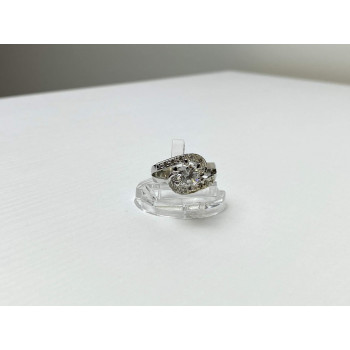 Sky Jewelry Серебряное Кольцо 925 пробы с Фианитами  *Блеск*