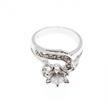 Sky Jewelry Серебряное Кольцо 925 пробы с Фианитами  *Блеск*