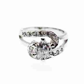 Sky Jewelry Серебряное Кольцо 925 пробы с Фианитами  *Блеск*