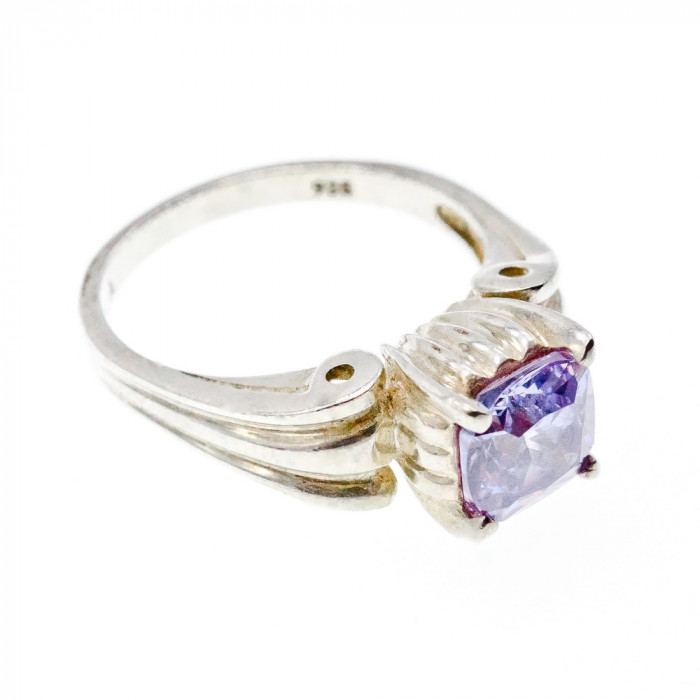 Sky Jewelry Винтажное Серебряное Кольцо с Аметистом