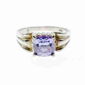 Sky Jewelry Винтажное Серебряное Кольцо с Аметистом
