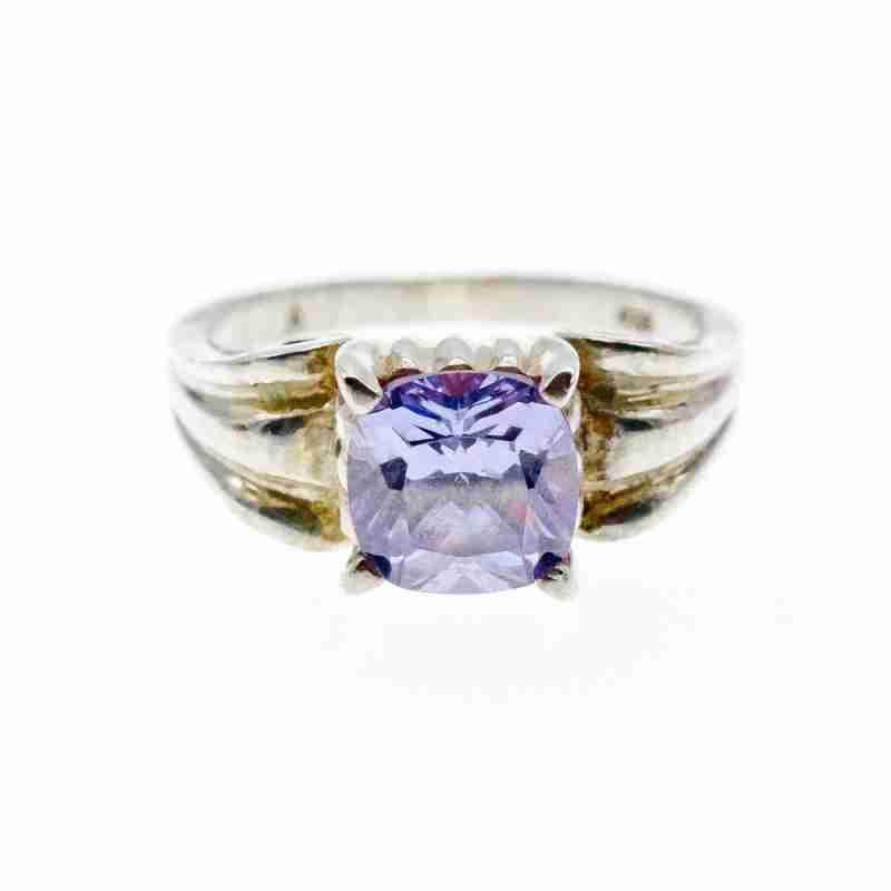 Sky Jewelry Винтажное Серебряное Кольцо с Аметистом