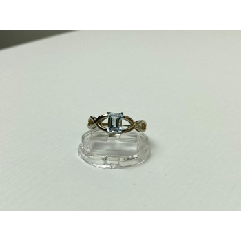 Sky Jewelry Серебряное Кольцо с камнем Голубая Шпинель 925 проба