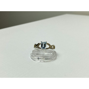 Sky Jewelry Серебряное Кольцо с камнем Голубая Шпинель 925 проба