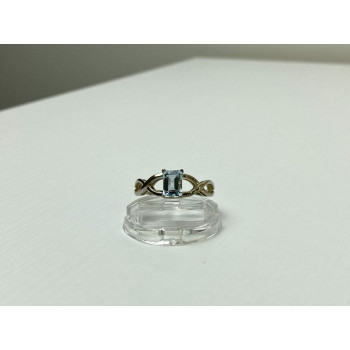 Sky Jewelry Серебряное Кольцо с камнем Голубая Шпинель 925 проба