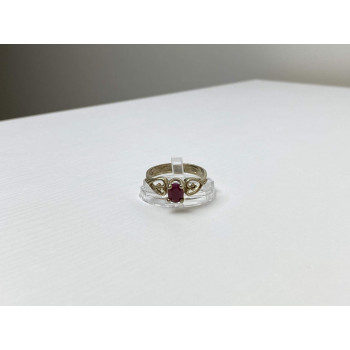 Sky Jewelry Винтажное Серебряное кольцо с Рубином  925 проба