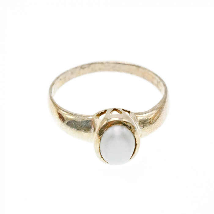 Sky Jewelry Винтажное Серебряное кольцо с Лунным Камнем