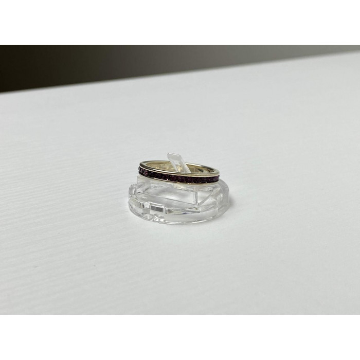 Sky Jewelry Серебряное Кольцо с фиолетовыми Фианитами 925 проба