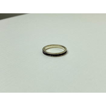 Sky Jewelry Серебряное Кольцо с фиолетовыми Фианитами 925 проба