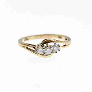 Sky Jewelry Золотое Кольцо с камнями Лейкосапфир 10К (417 проба)