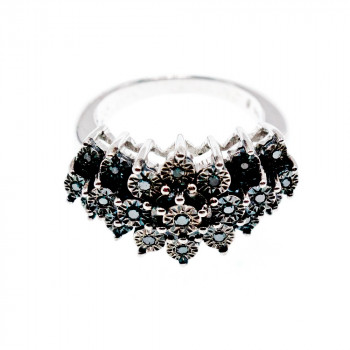 Sky Jewelry Серебряное Кольцо с камнями  Шпинель 925 проба