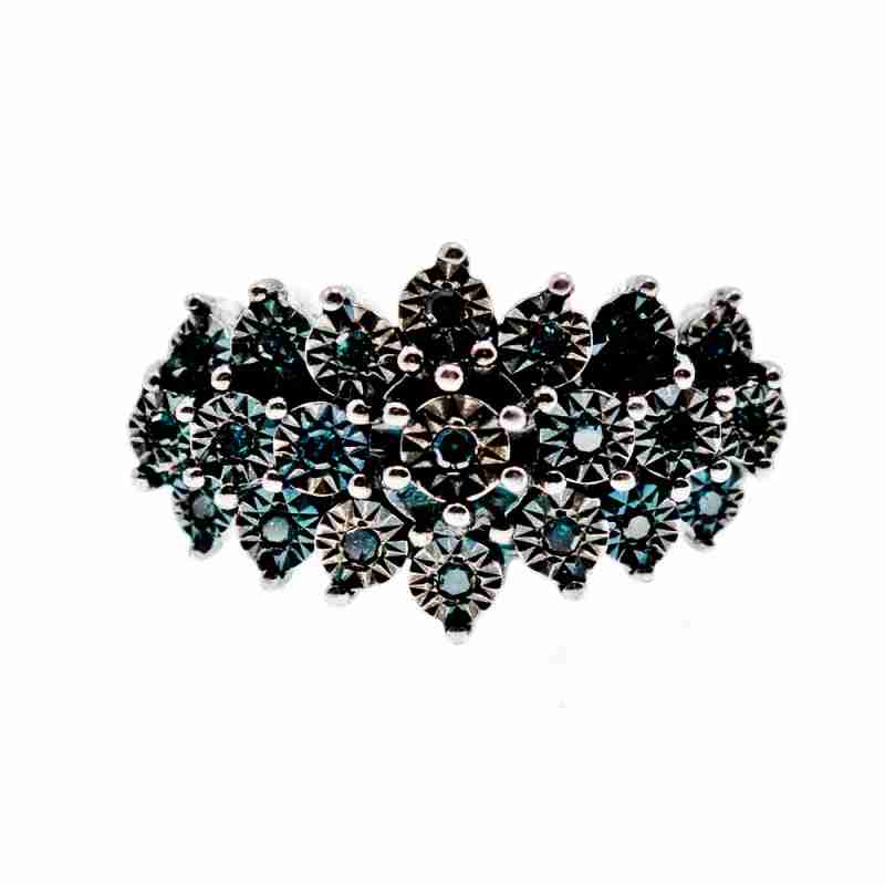 Sky Jewelry Серебряное Кольцо с камнями  Шпинель 925 проба