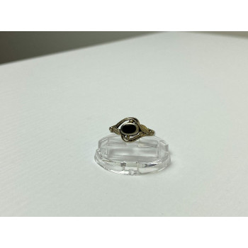 Sky Jewelry Винтажное Серебряное Кольцо с Черным Ониксом