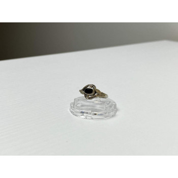 Sky Jewelry Винтажное Серебряное Кольцо с Черным Ониксом