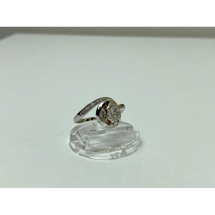 Sky Jewelry Стильное Серебряное  Кольцо с Фианитами 925 проба