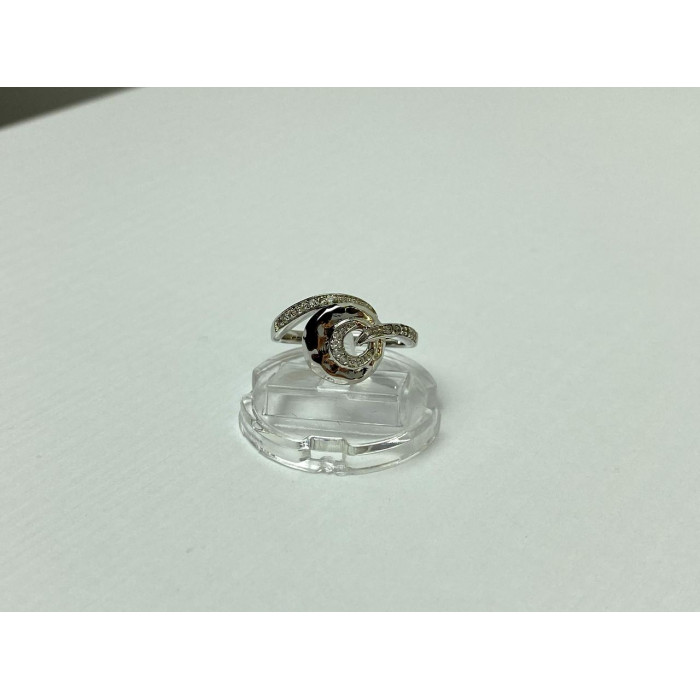 Sky Jewelry Стильное Серебряное  Кольцо с Фианитами 925 проба