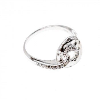 Sky Jewelry Стильное Серебряное  Кольцо с Фианитами 925 проба