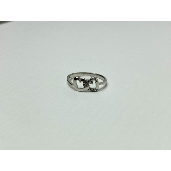 Sky Jewelry Серебряное Кольцо с камнями Аквамарин   *Сердца*