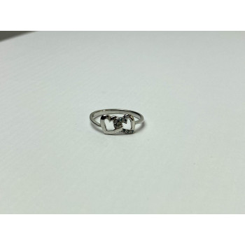 Sky Jewelry Серебряное Кольцо с камнями Аквамарин   *Сердца*