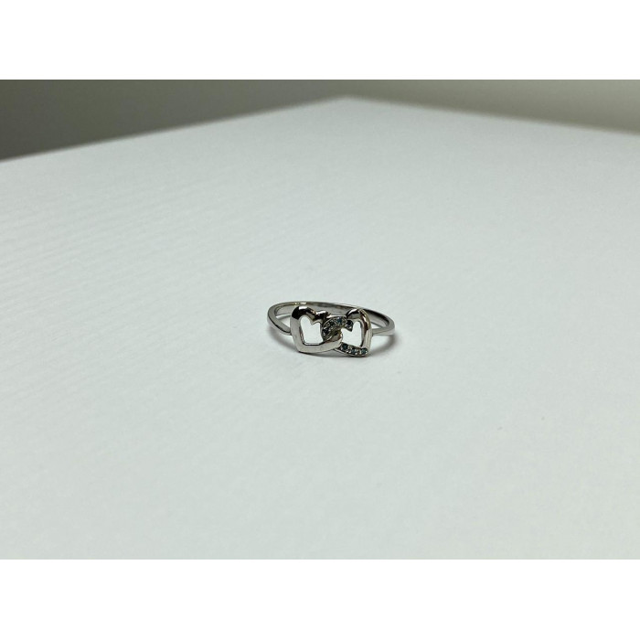 Sky Jewelry Серебряное Кольцо с камнями Аквамарин   *Сердца*