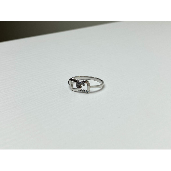 Sky Jewelry Серебряное Кольцо с камнями Аквамарин   *Сердца*