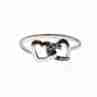 Sky Jewelry Серебряное Кольцо с камнями Аквамарин   *Сердца*