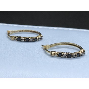 Sky Jewelry Серебряные серьги (позолота) с камнем Шпинель