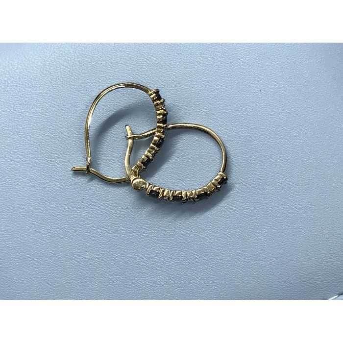 Sky Jewelry Серебряные серьги (позолота) с камнем Шпинель