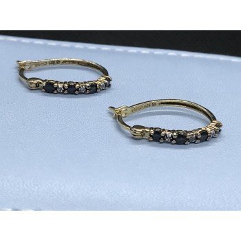 Sky Jewelry Серебряные серьги (позолота) с камнем Шпинель