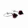 Sky Jewelry Серебряные серьги  со спессартином  Сердце