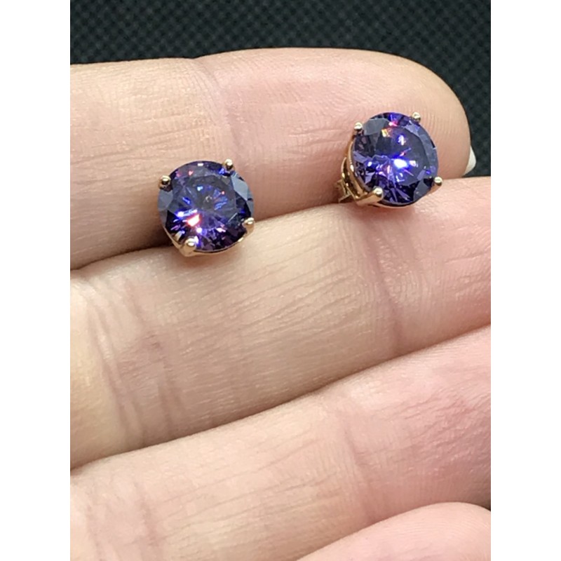 Sky Jewelry Серьги серебро 925 пробы (позолота) с фианитом