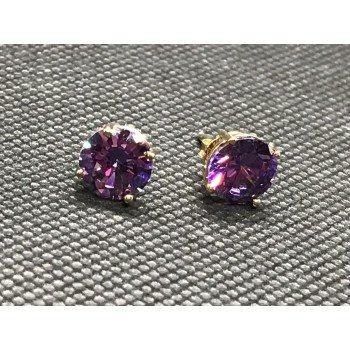 Sky Jewelry Серьги серебро 925 пробы (позолота) с фианитом