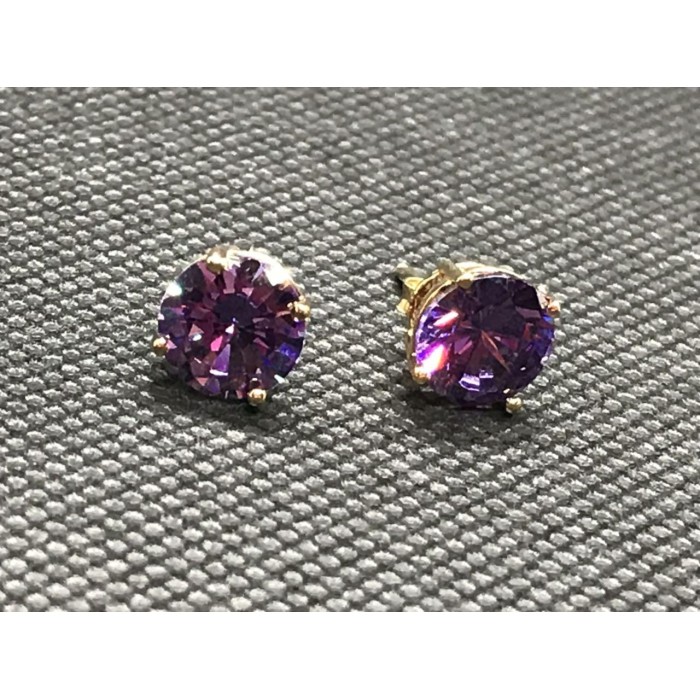 Sky Jewelry Серьги серебро 925 пробы (позолота) с фианитом