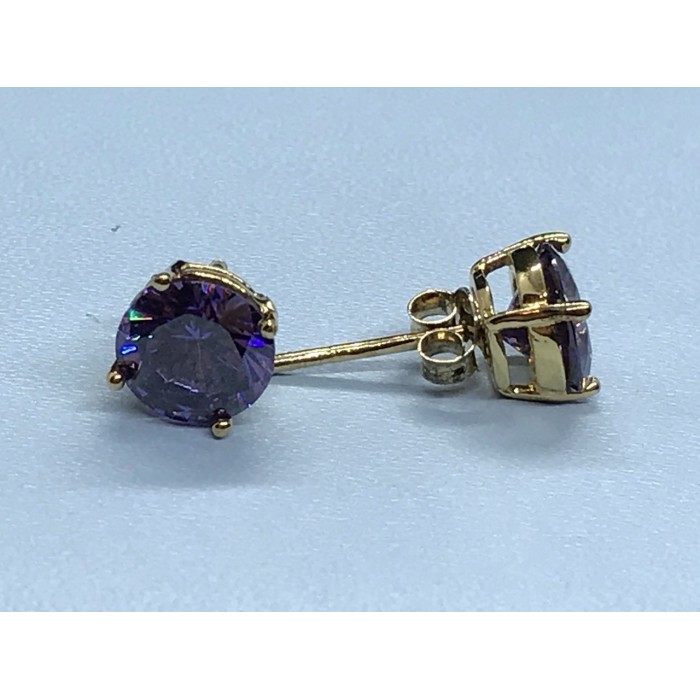 Sky Jewelry Серьги серебро 925 пробы (позолота) с фианитом