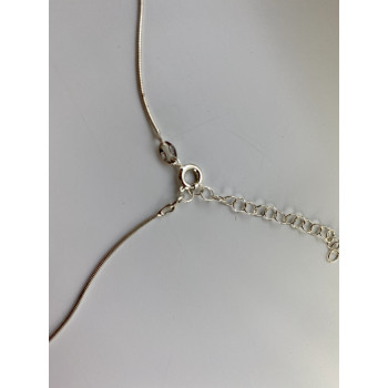 Sky Jewelry Серебряная цепочка с кулоном ювелирное стекло