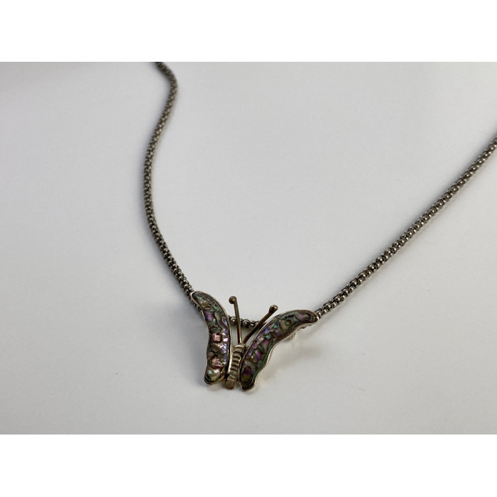 Sky Jewelry Серебряная цепочка с кулоном галиотис Бабочка
