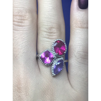 Sky Jewelry Кольцо серебро 925 пробы с натуральными камнями