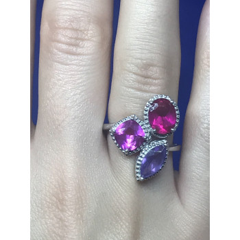 Sky Jewelry Кольцо серебро 925 пробы с натуральными камнями