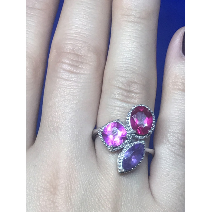 Sky Jewelry Кольцо серебро 925 пробы с натуральными камнями