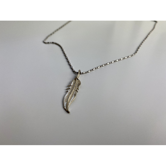 Sky Jewelry Серебряная цепочка с кулоном Перо