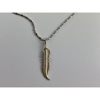 Sky Jewelry Серебряная цепочка с кулоном Перо