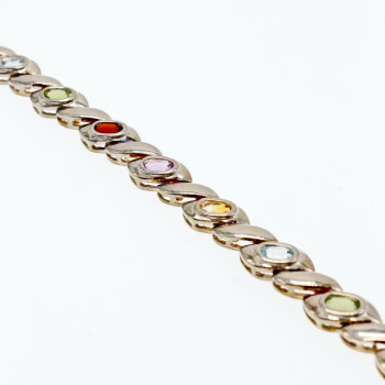 Sky Jewelry Серебряный браслет с натуральными камнями