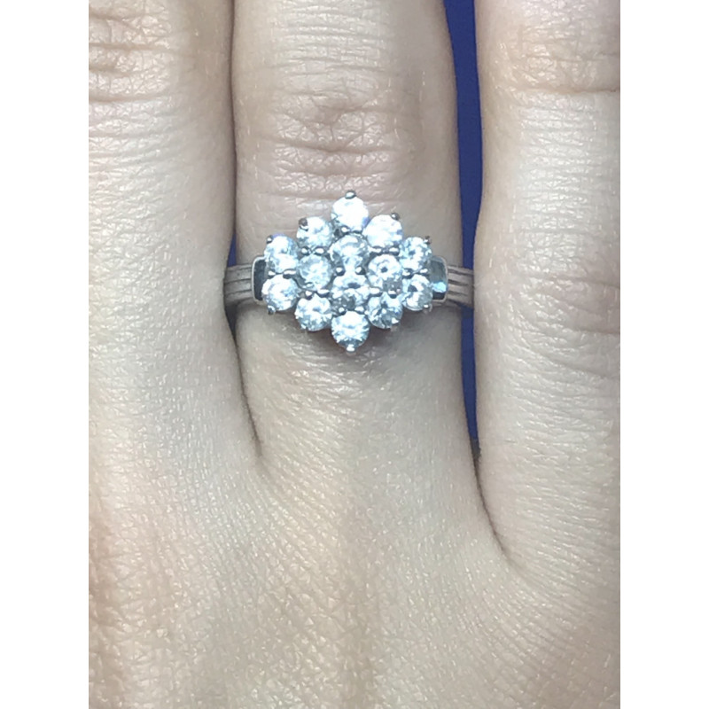 Sky Jewelry Серебро 925 пробы кольцо с фианитом