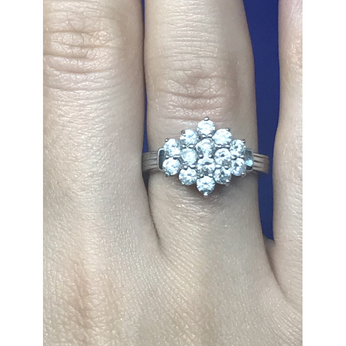 Sky Jewelry Серебро 925 пробы кольцо с фианитом
