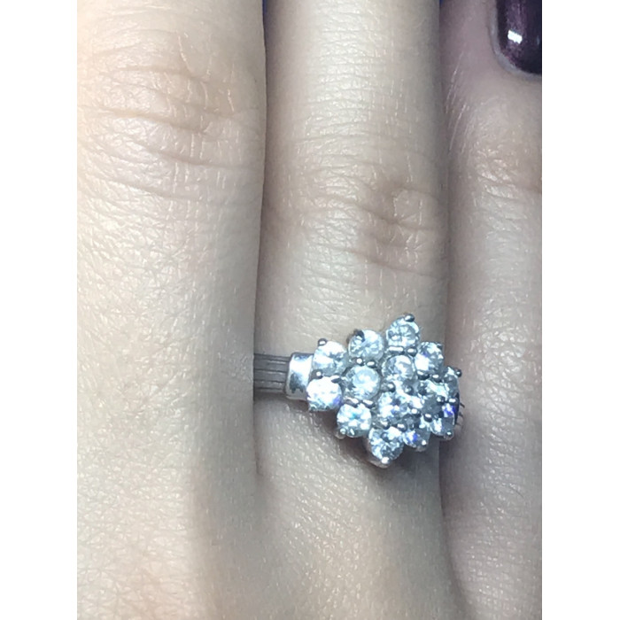Sky Jewelry Серебро 925 пробы кольцо с фианитом