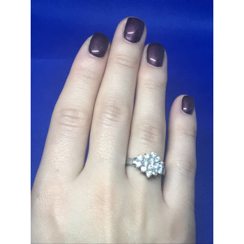 Sky Jewelry Серебро 925 пробы кольцо с фианитом