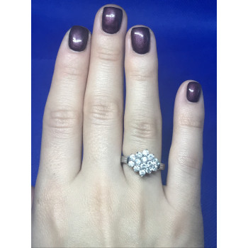 Sky Jewelry Серебро 925 пробы кольцо с фианитом