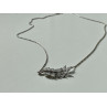 Sky Jewelry Серебряное ожерелье с фианитами Лист